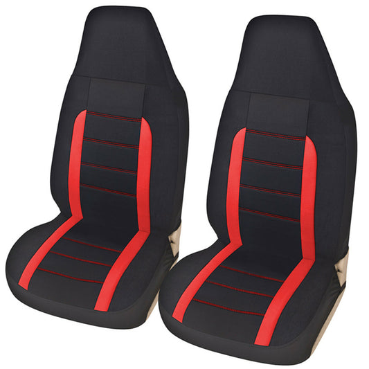 High Back Bucket Car Front for Seat Cover Breathable Polyester Fabric 2Pcs