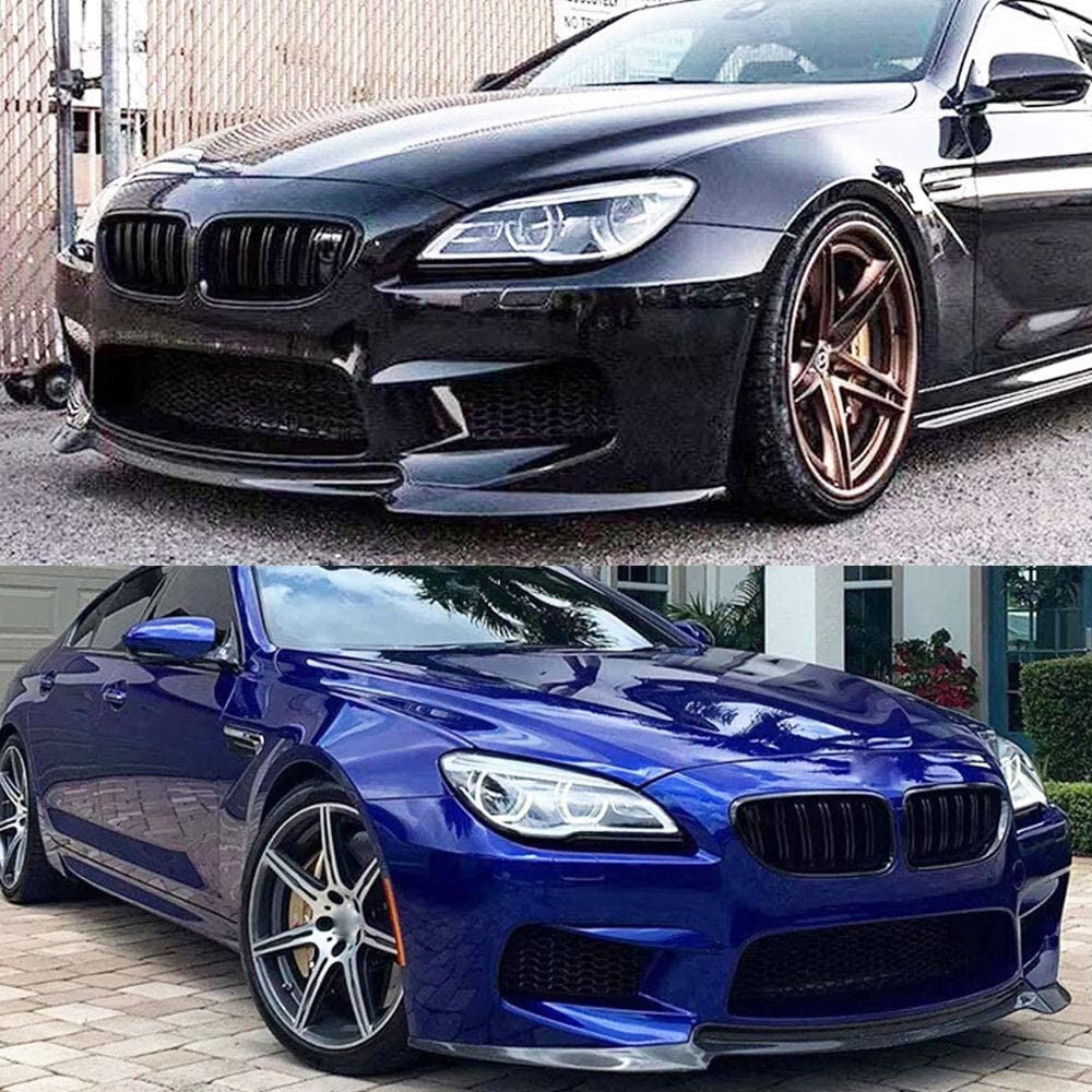 Carbon Fiber Black Front Bumper Lip for BMW 6 Series F06 F12 F13 12-19 M Sport