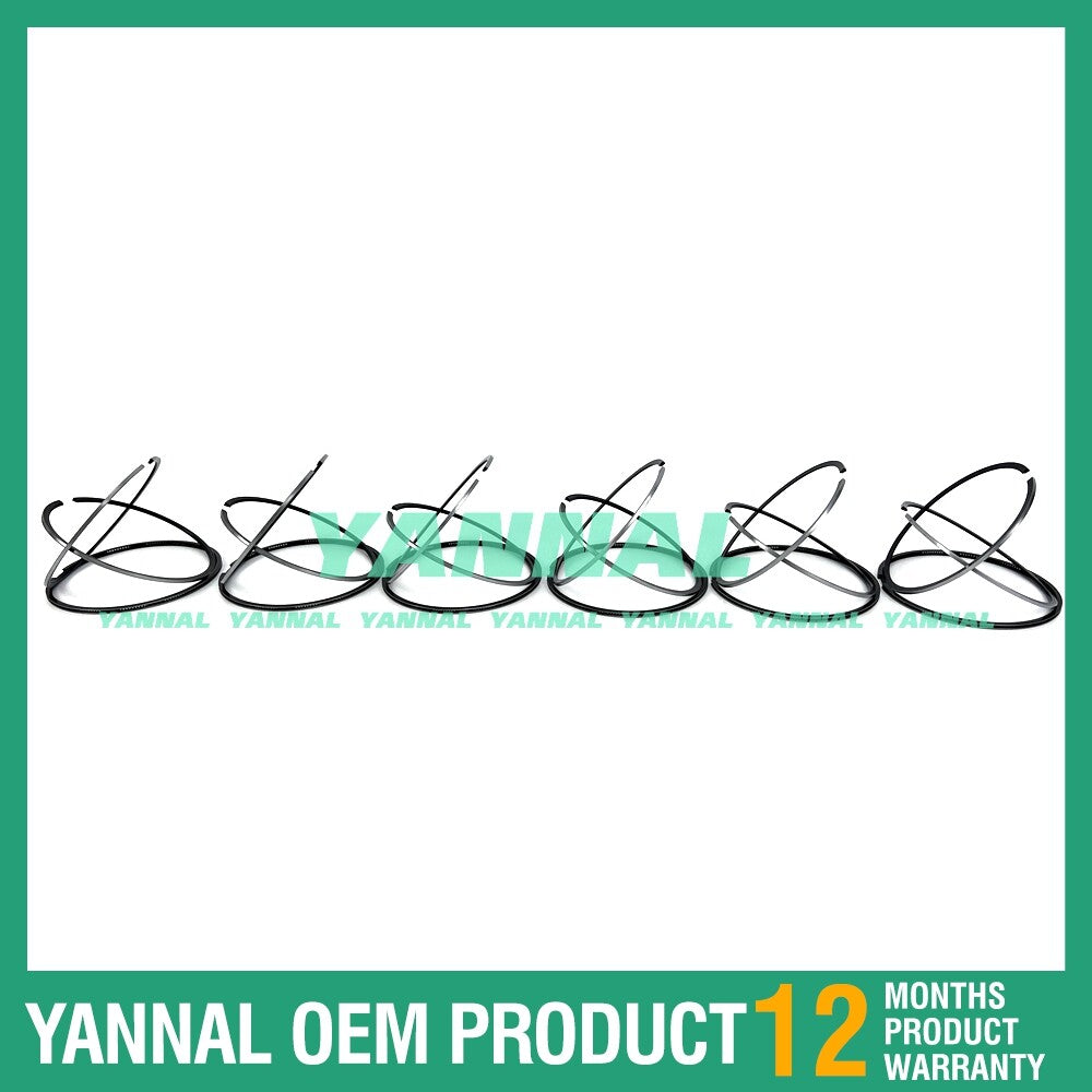 6x 211-4321 Piston Ring STD for Caterpillar 3306 Engine Parts