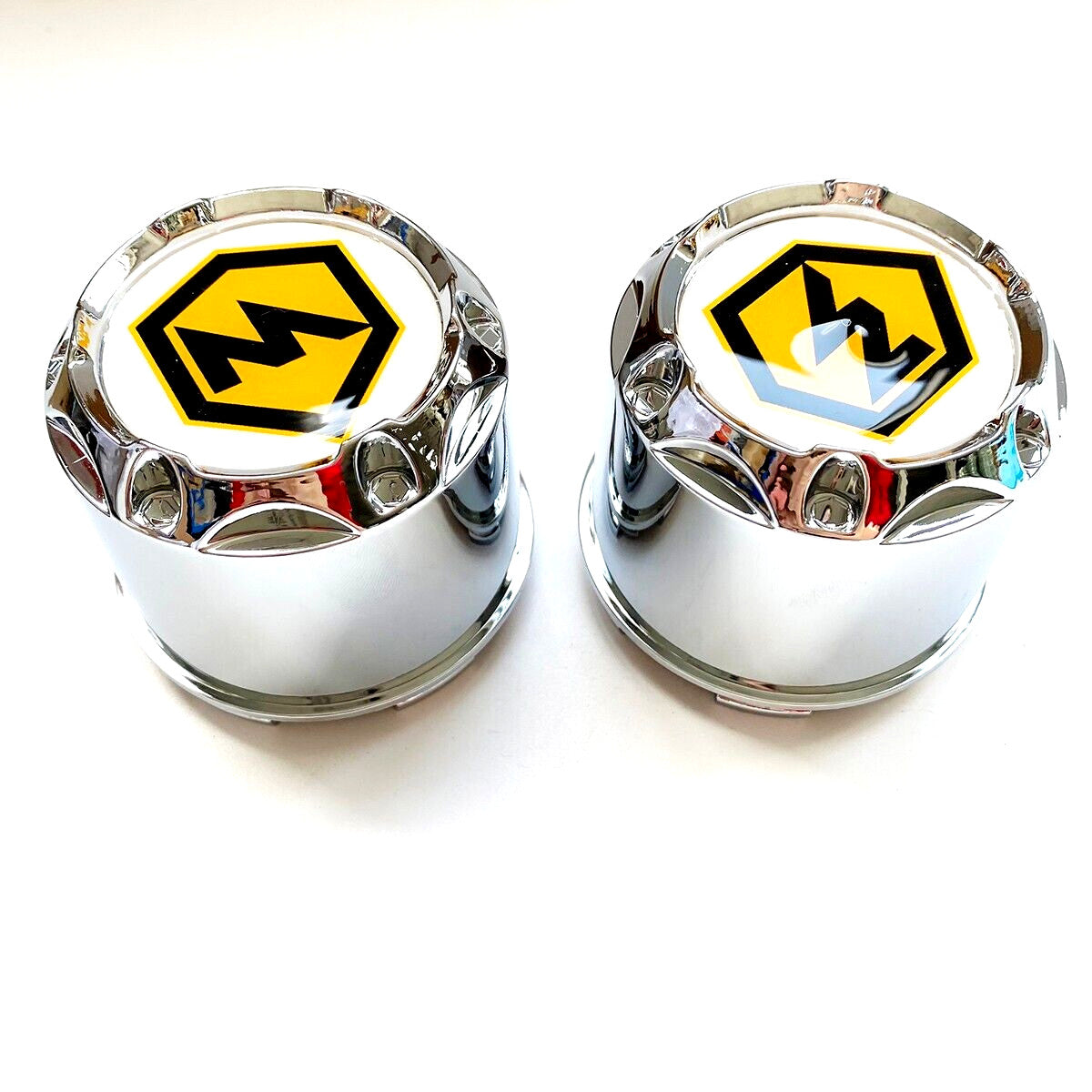 2x Hub Cap Flat Wheel Cover Chrome UTV 400 500 700 800 Massimo Bennche Cub Cadet