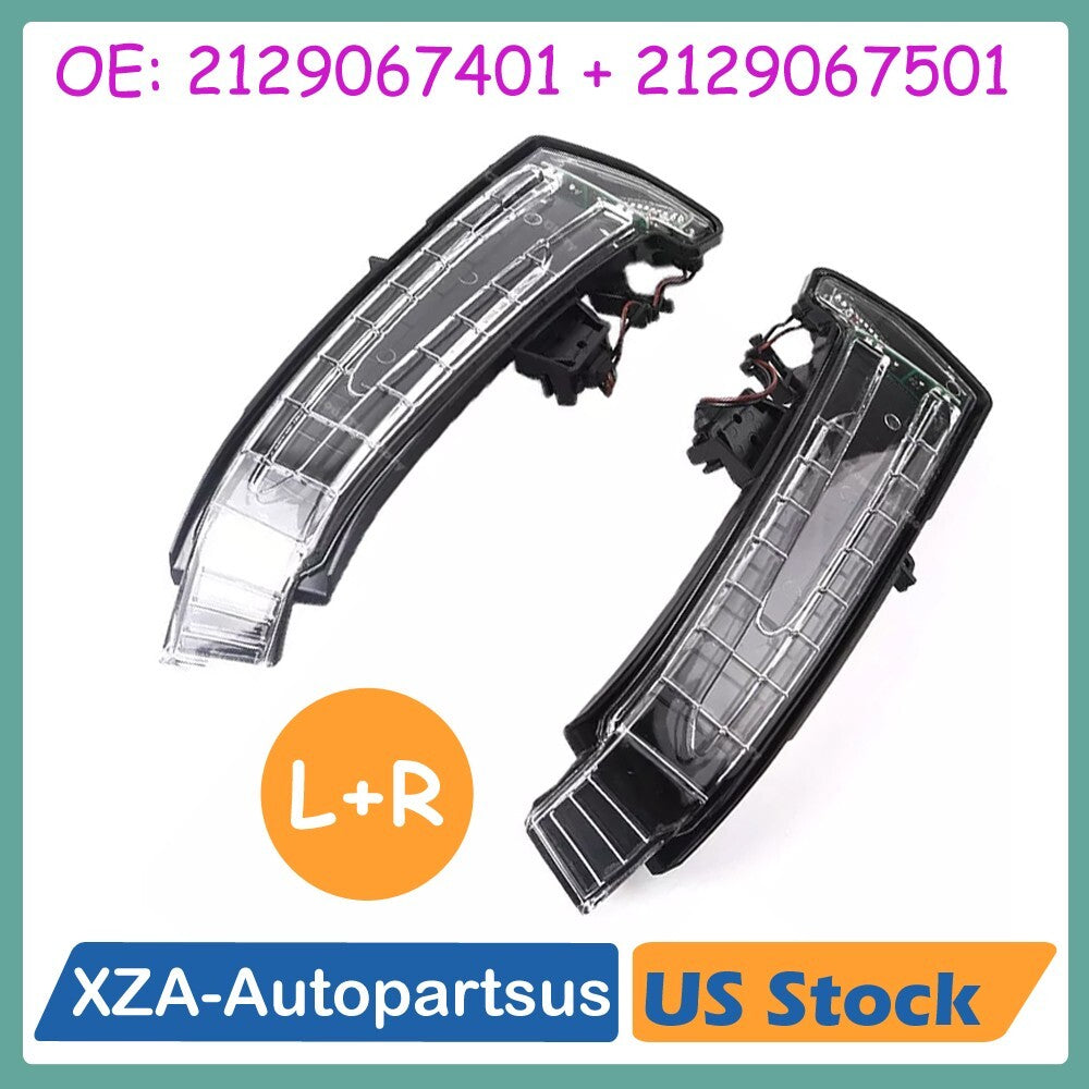 2 LED Side Mirrors Indicator Turn Signal Light for Mercedes W176 W204 W212 W246