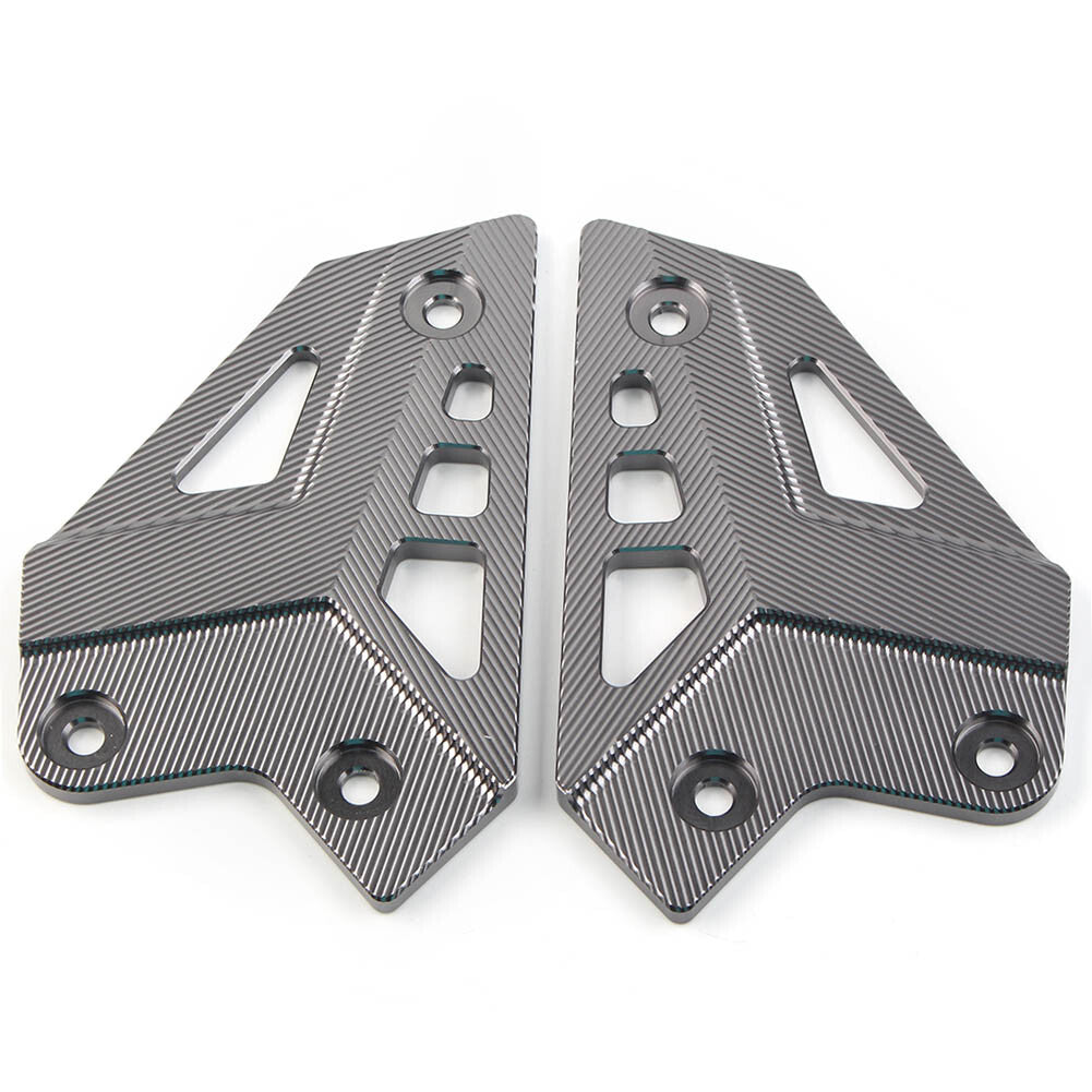 Grey Footrest Rear Heel Plates Guard Protector for KAWASAKI Z900 2017-2023 2021
