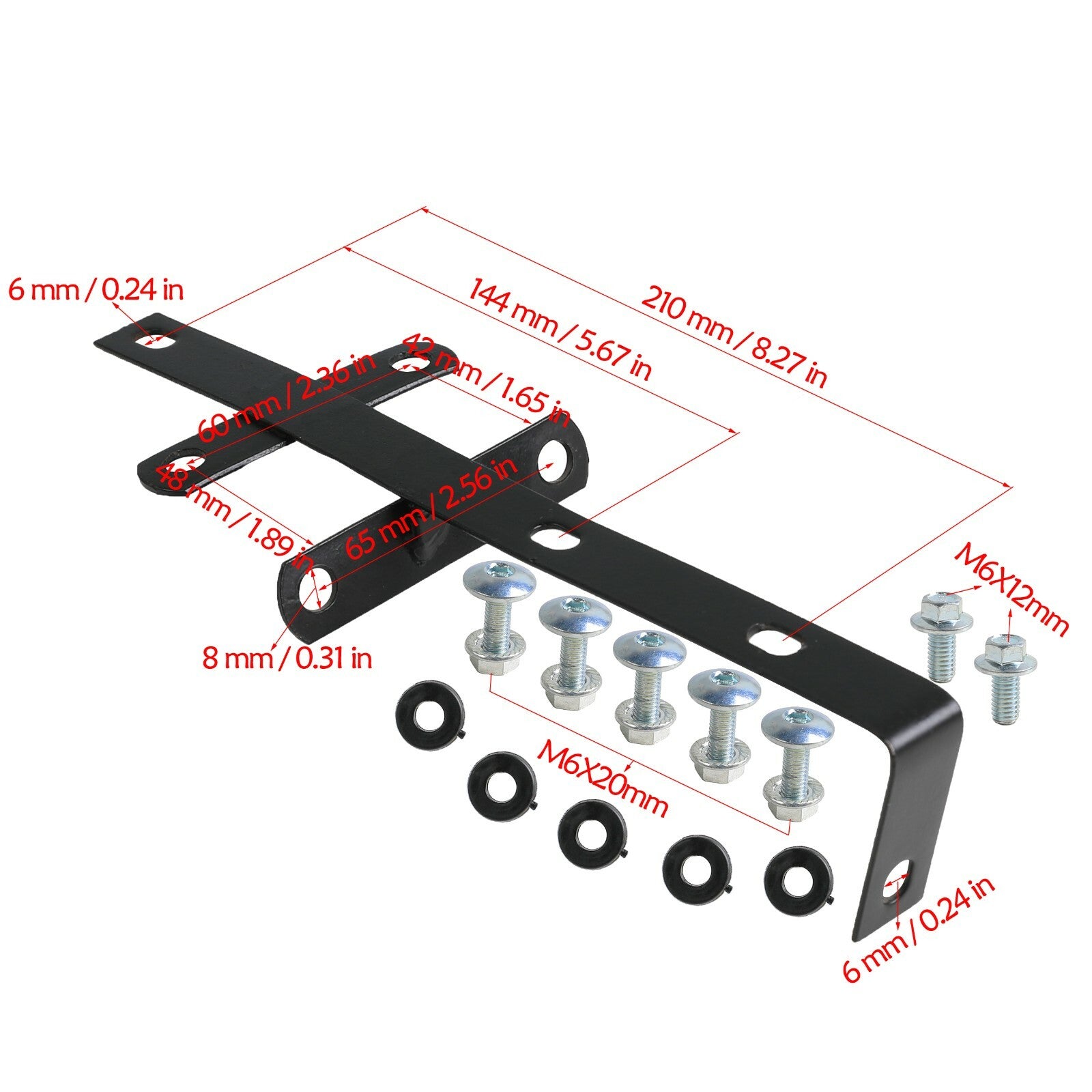 Digital Plate Front Fender Mount Kit for Dirt Pit Bikes for Yamaha TTR110 SSR