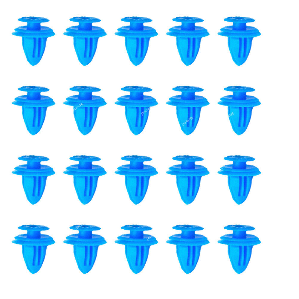 20x Clips for Toyota for Lexus Door Card Fascia Panel Trim Fasteners Blue Plastic Q