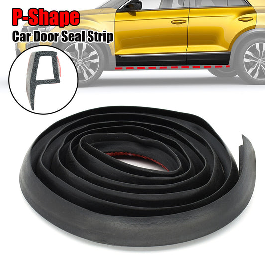 P-Shape Rubber Seal Hollow Universal Car Door Panel Strip Weatherstrip Rainproof