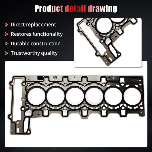 Head Gasket for BMW 435i 535i 640i M235i X3 X4 X5 X6 3.0L 2011-2016 7599212