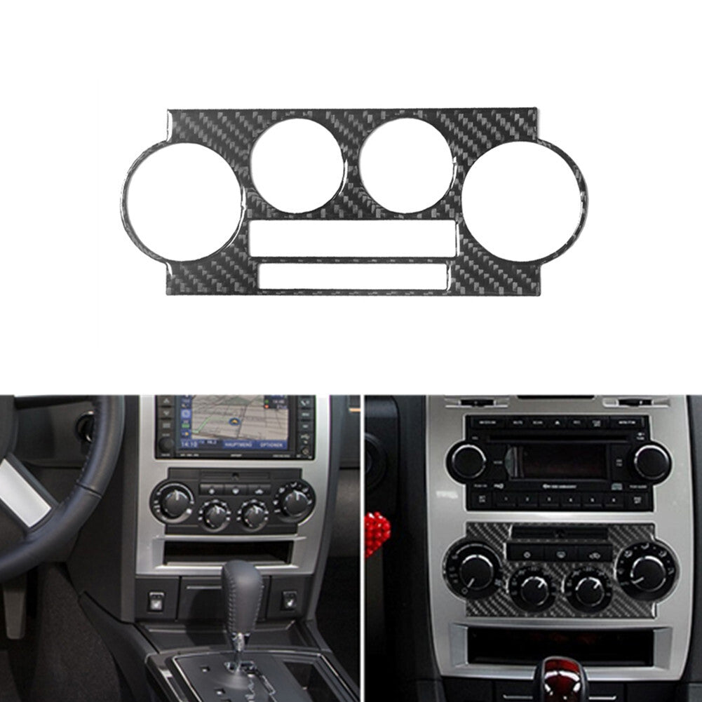 Carbon Fiber Digital Climate Control Cover Trim for Chrysler 300 2005-2007