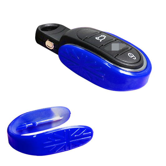 Union Jack Design Blue for Smart Keychain Case Holder for MINI Cooper 2014-2019 Q