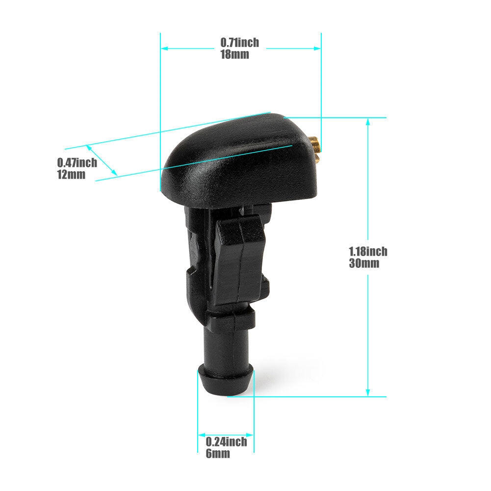 2-Piece Windshield Washing Machine Liquid Nozzle  for ford  F150 04-2014 3W7Z-17603-AA Q