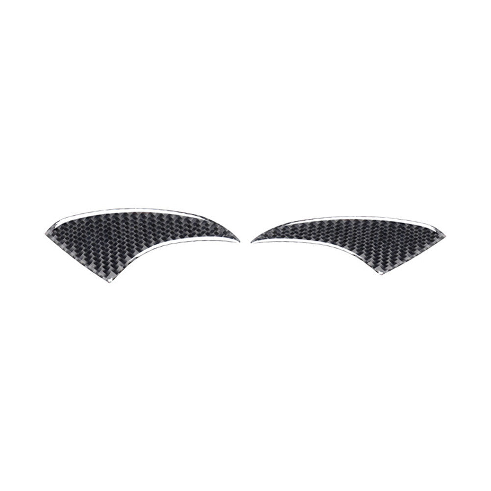 2-piece carbon fiber interior dashboard side cover trim for Porsche Taycan