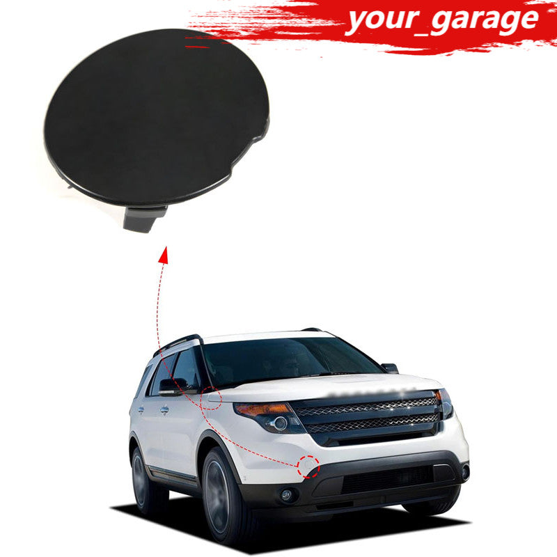 Primed Black Front Bumper Tow Hook Eye Cover For 2011- 2014 015 for Ford Explorer US Q