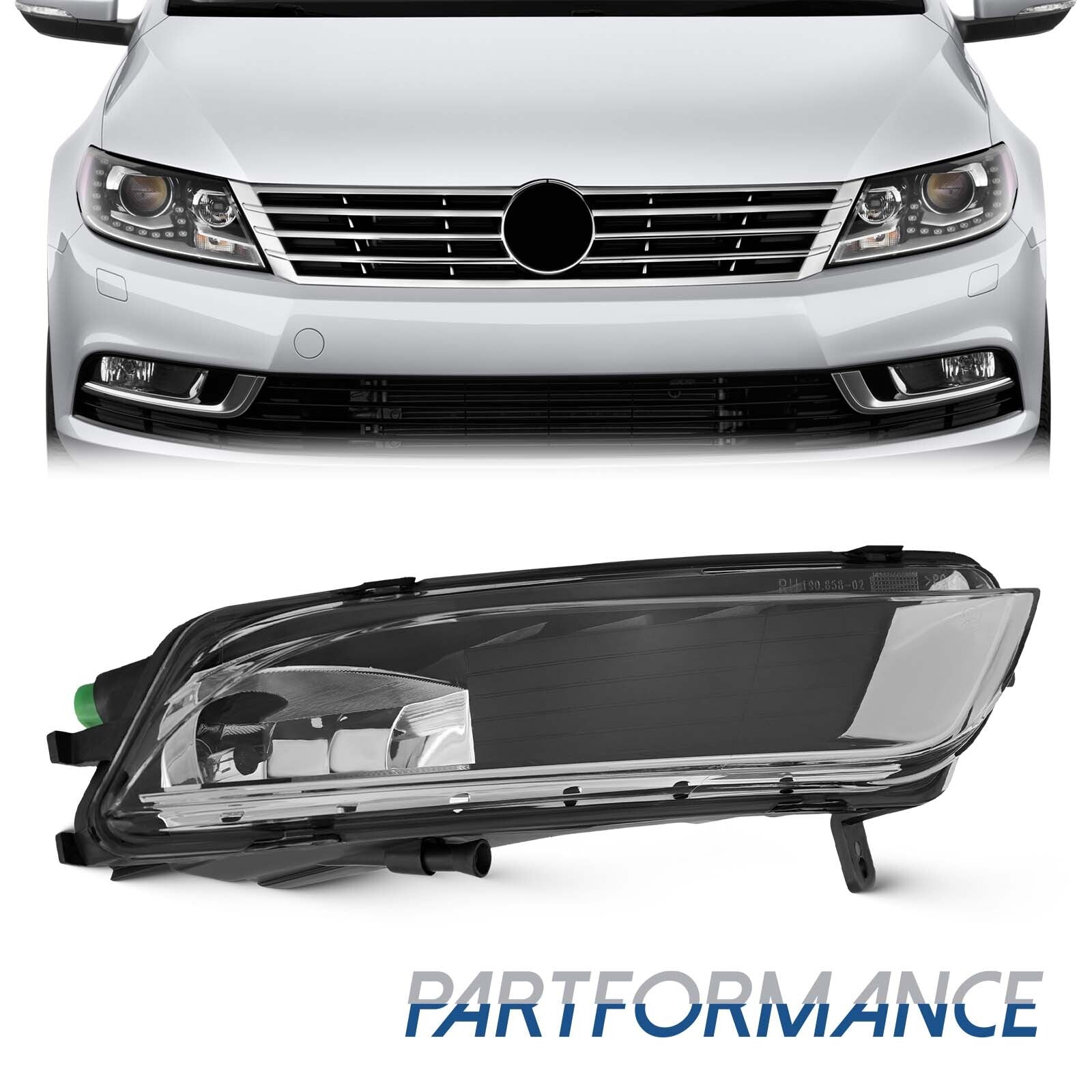 Front fog lights driving lights for 2013 - 2017 for VW CC passenger right side - v