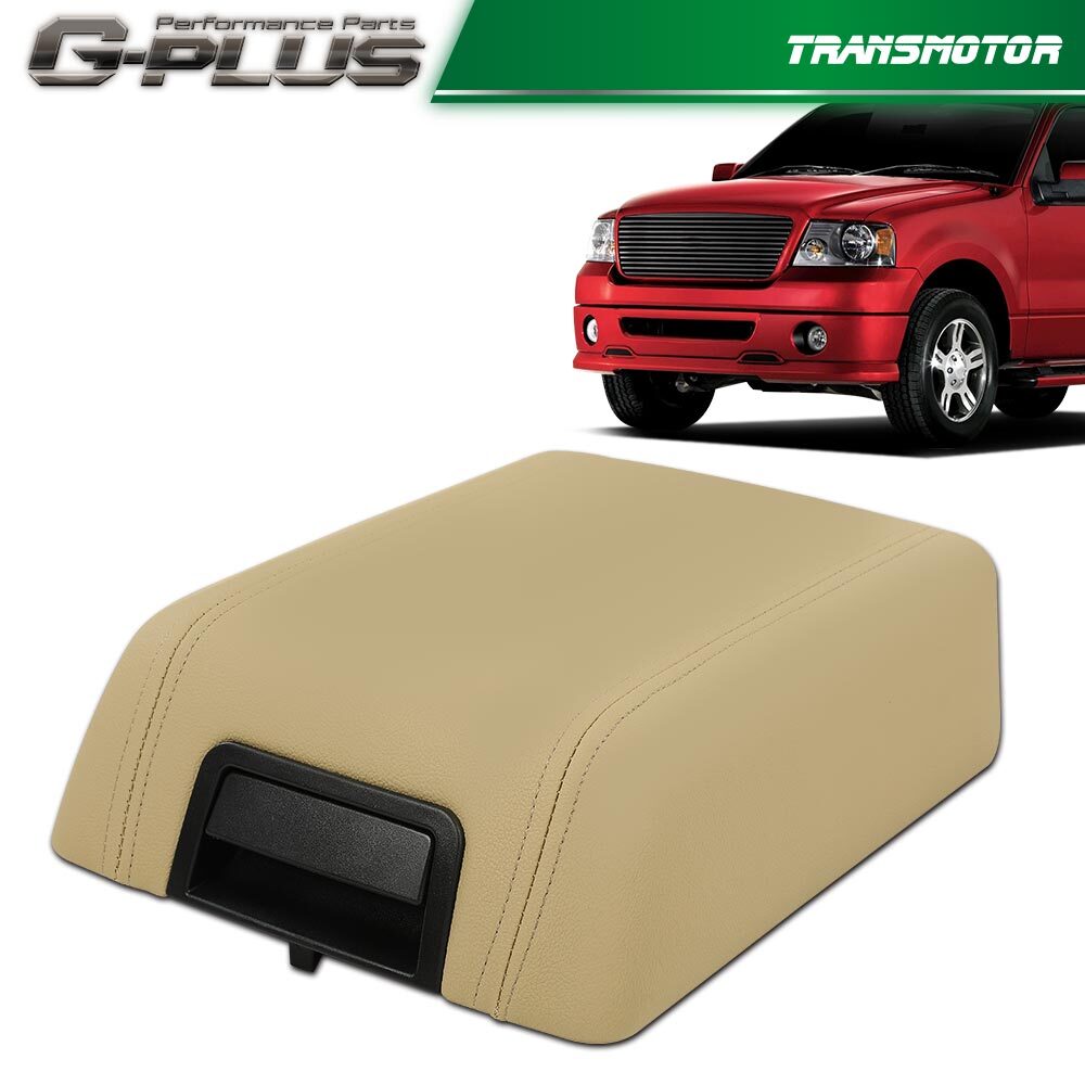 Leather center console armrest cover protective cover beige fits 04-08 for - v