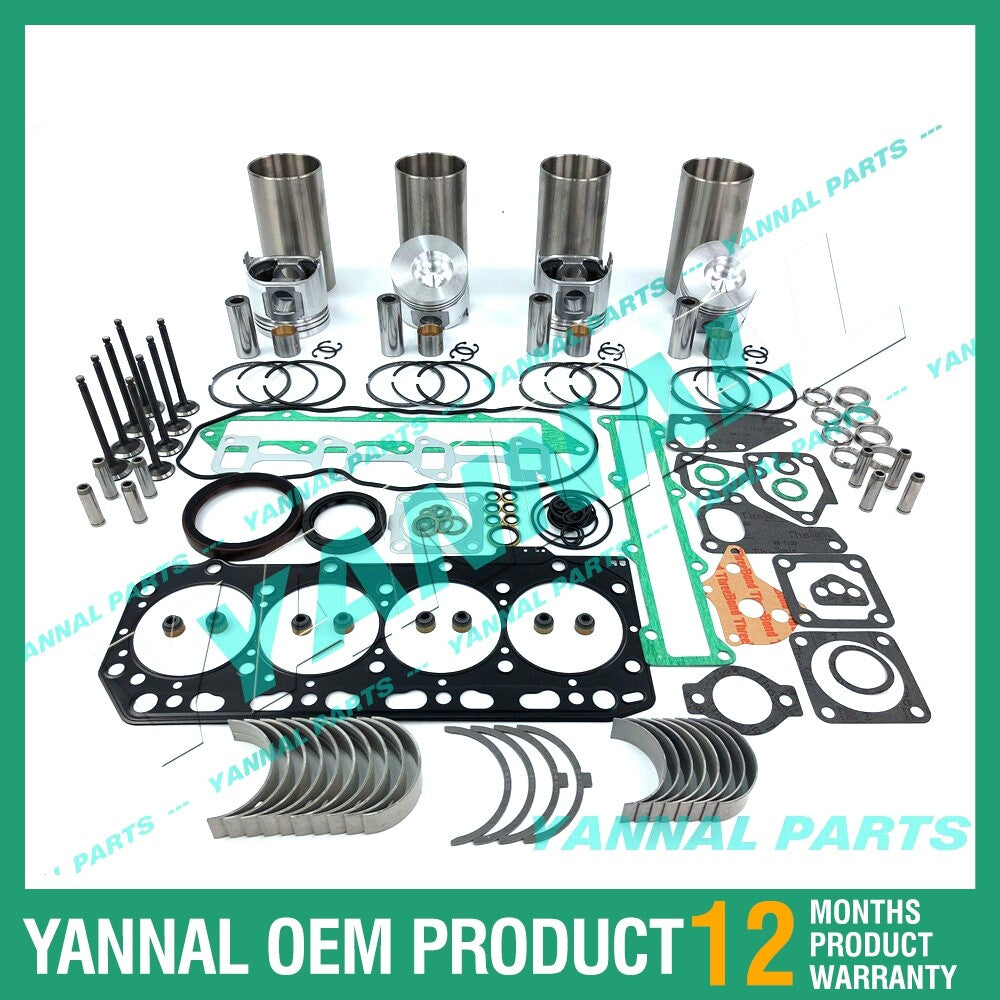 Engine rebuild kit for 4TNE88 forklifts, excavators, skid steer loaders -