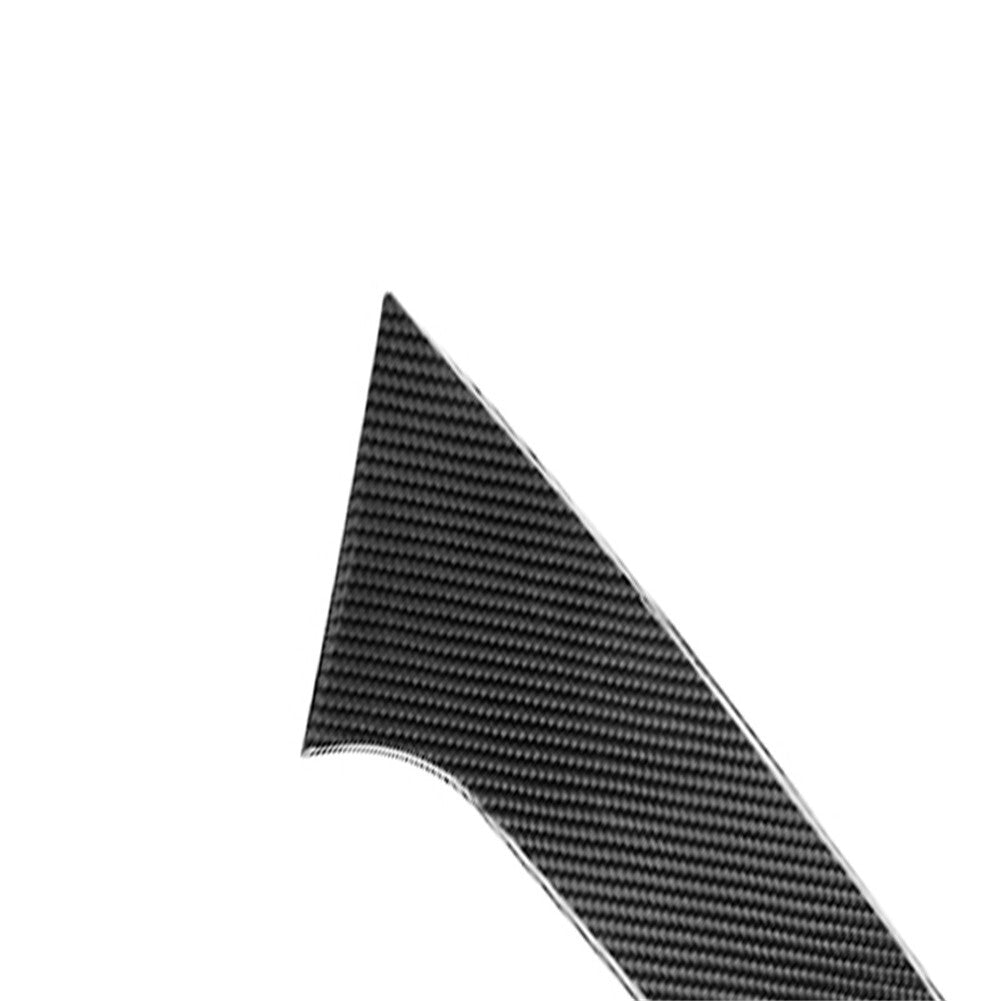 2X Carbon Fiber Rear Window Glass Sticker Cover Trim for Nissan Rogue 2014-2016