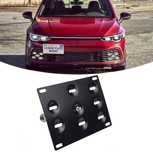 Suitable for 2022-25 for Golf MK8 GTi bumper tow hook license plate mounting bracket - n