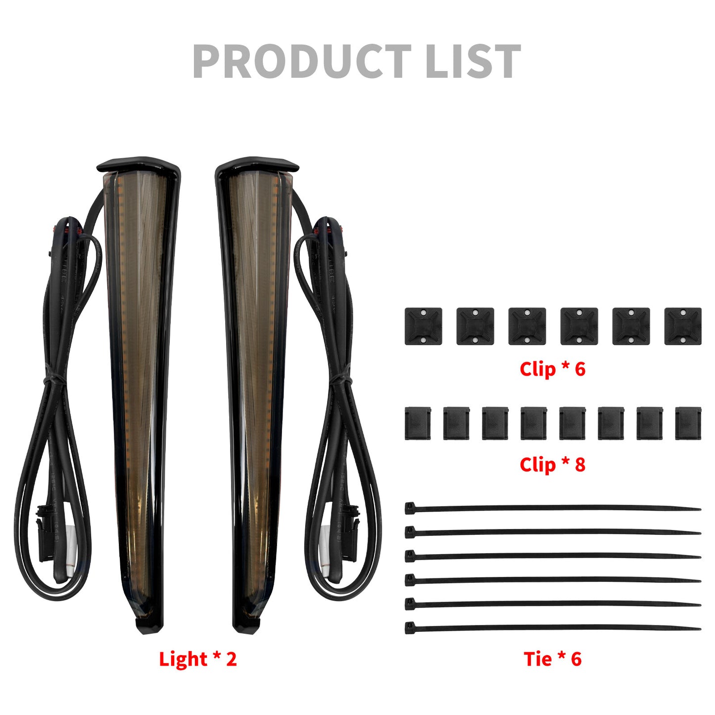 Lower Fairing LED w/ Smoke Lens Turn Signal Light Fits for Harley Touring 14-23 Q