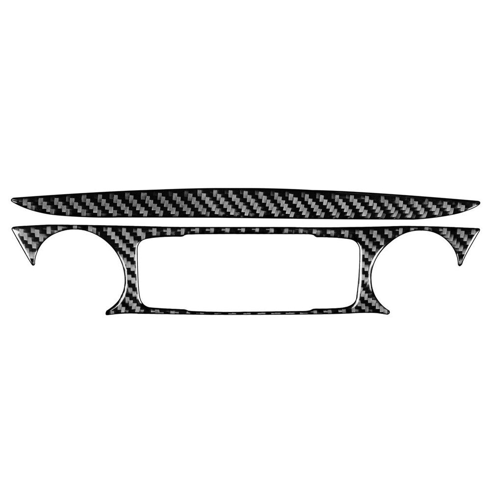 2x Carbon Fiber Window Lift Panel Cover Trim for for Honda for Civic 1992-1995 2DR v