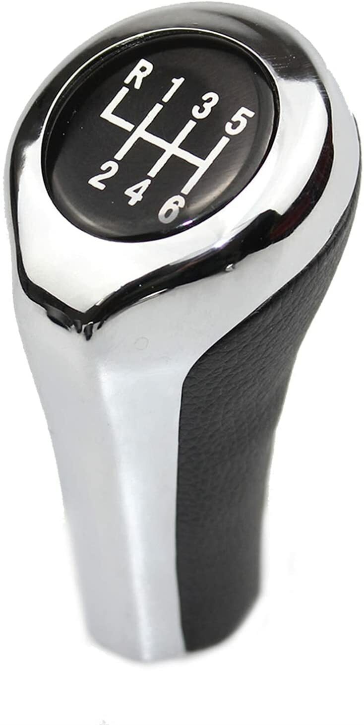 6 Speed MT Manual Gear Shift Knob Sliver Shifter for BMW 1 3 5 6 Series X1 X3 X5 Q