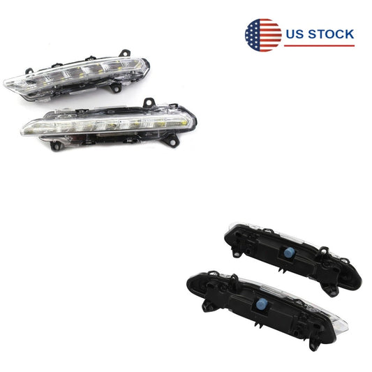 Fit for Mercedes-Benz W204 X204 W221 1 PAIR Fog Lights Daytime Running Lamps Q