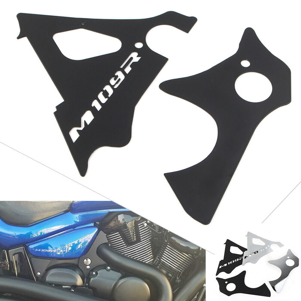 for Suzuki Boulevard M109R/INTRUDER Alu Engine Side Covers Frame Fillers Keyhole
