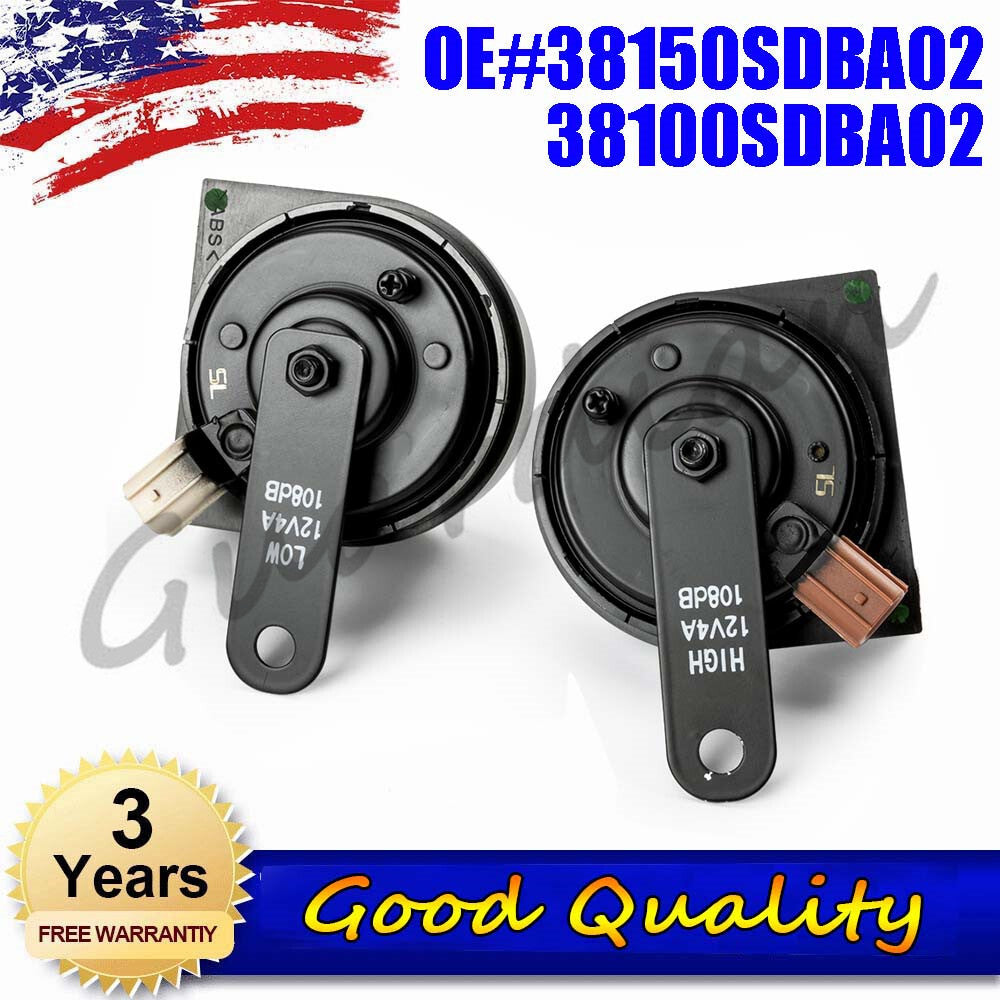 Low High Tone Horns for Honda Accord for Acura TSX / RL 38150SDBA02 38100SDBA02