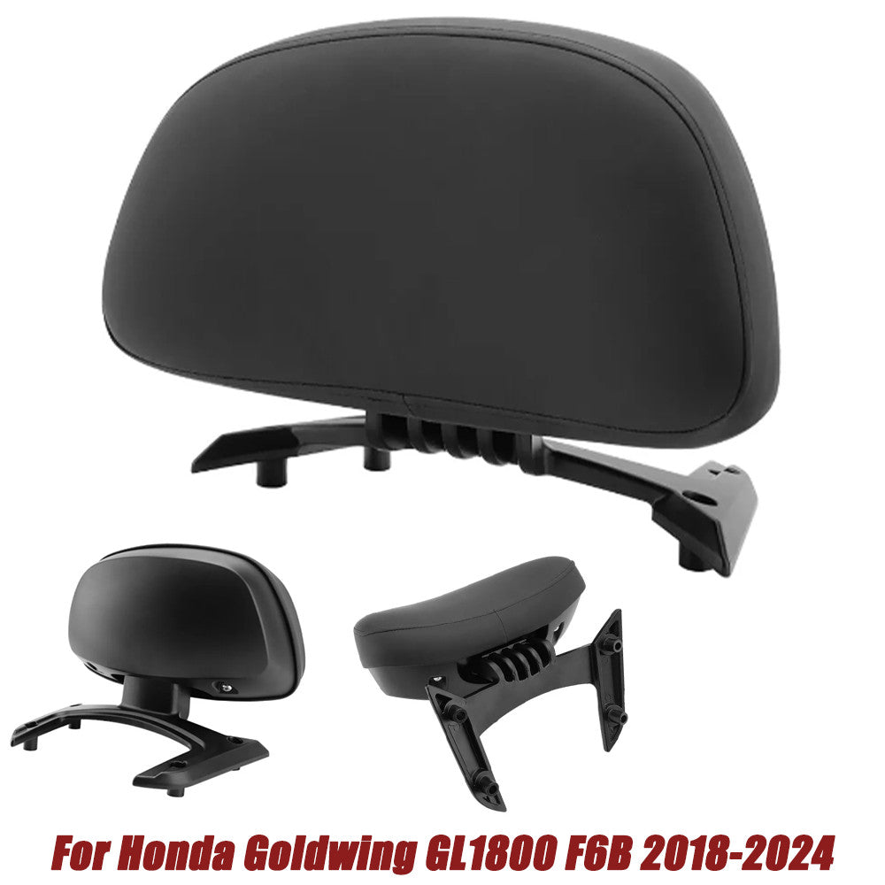 Rear passenger backrest cushion for Honda Gold Wing GL1800 F6B 2018-2024, Black.