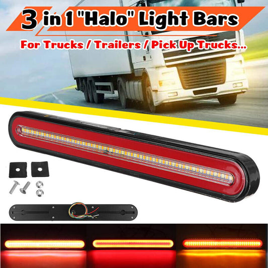 Truck trailer mobile brake turn signal driver stop taillight 24V 126LED light - n