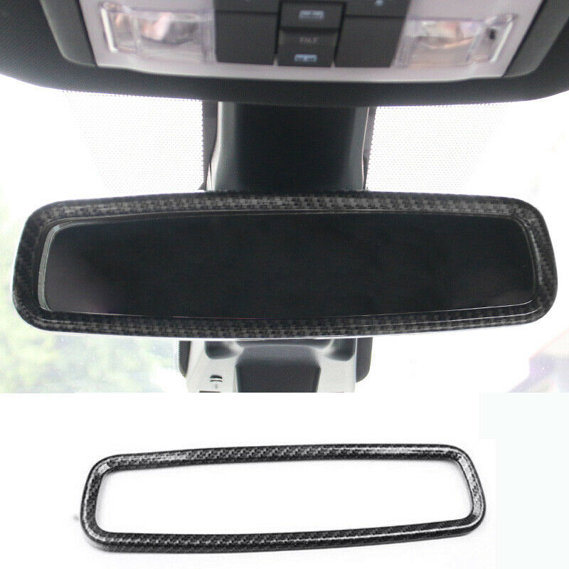 for Ford Explorer 2016-2019 Carbon Fiber Car Interior Rearview Mirror Frame Trim
