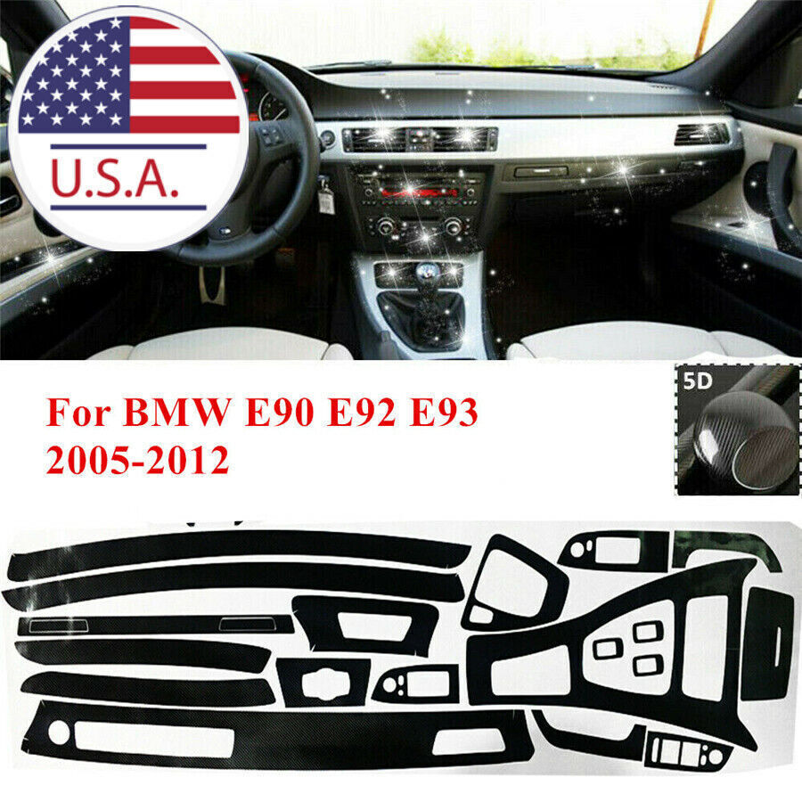 Car Interior Wrap Trim Protector Sticker For 2005-2012 for BMW 3 Series E90 E92 E93 Q