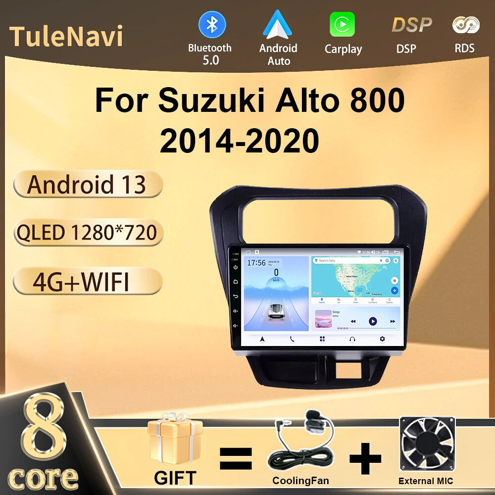 for Suzuki Alto Maruti 800 2014-2020 Android Car Radio Stereo GPS Player Screen