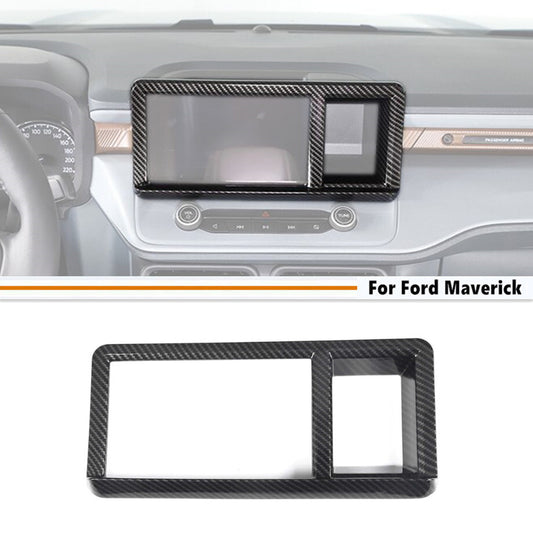 For 2022-2024 Maverick ABS Carbon Center Navigation Screen Frame Cover Trim v