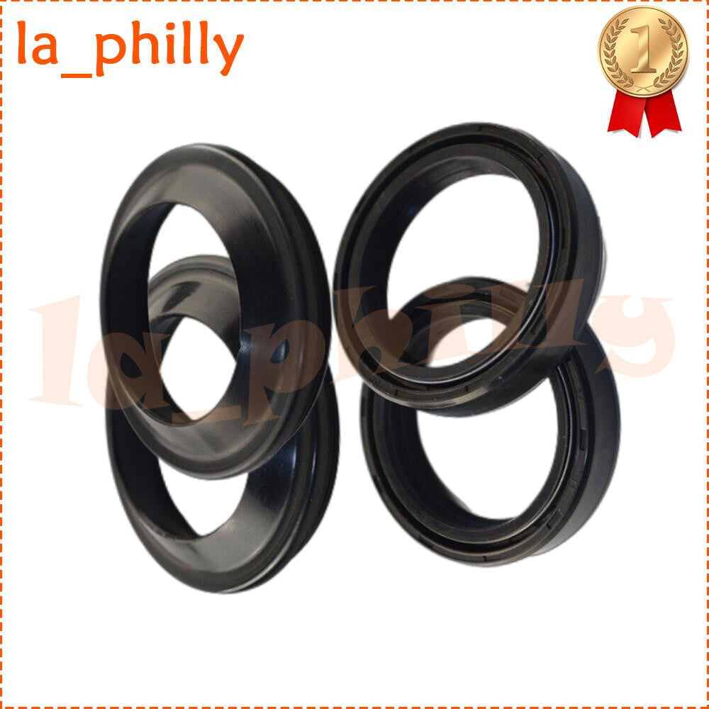 4Pcs 43x55x11mm Motorcycles Front Fork Damper Shock Absorber Oil Seal+Dust Seal Q