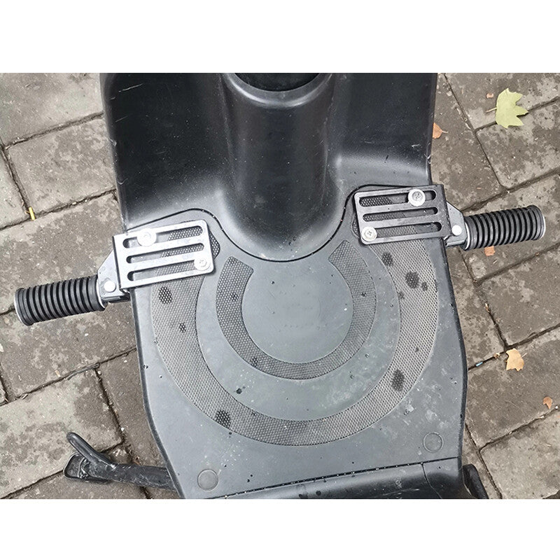 2-Pack Motorcycle/Scooter Mixed-Use Foldable Foot Pole, Footboard, Front for Seat , Aluminum Alloy n