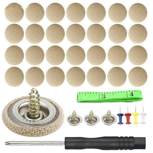 60Pcs Car Roof Buckle Ceiling Cloth Repair Fixing Screw Cap Buckles Sheds Clip
