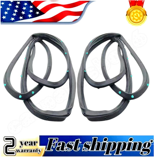 Two rear left and right door sealing rubber strips suitable for 1998-2002 for Honda Accords.