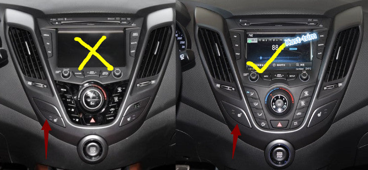 For 12-2016 for Hyundai for Veloster RED Interior Accessories Whole Kit Covers Trim15 B n