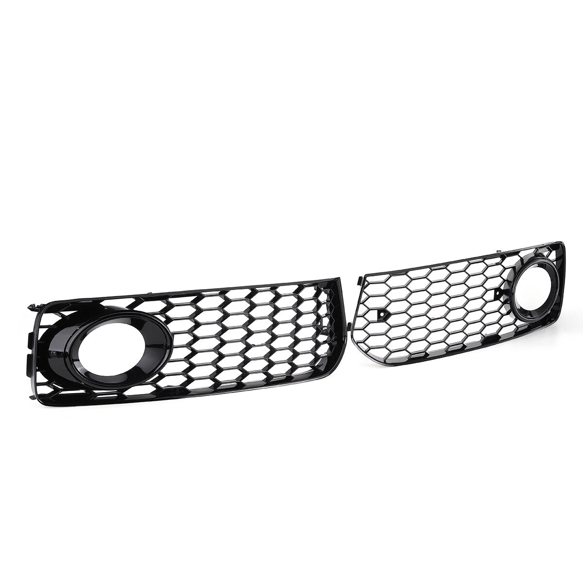Chrome-plated protective cover for Audi A5 S series S5 B8 08-12 RS5 style honeycomb fog light grille