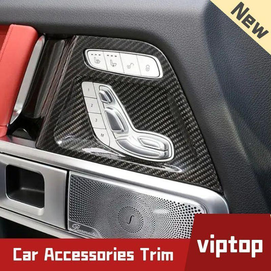 4x Real Carbon Door for Seat Memory Button Trim for Mercedes G-Class W464 G63 19-23
