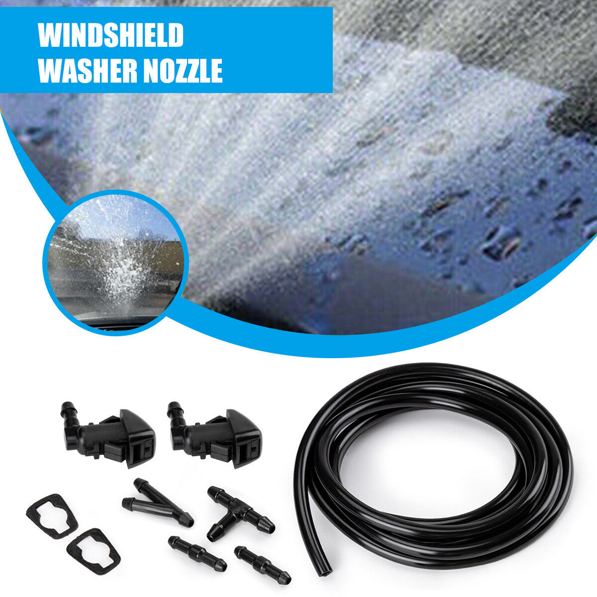 9X for Jeep Grand Cherokee 11-17 Windshield Wiper Water Washer Spray Nozzle Jet Q
