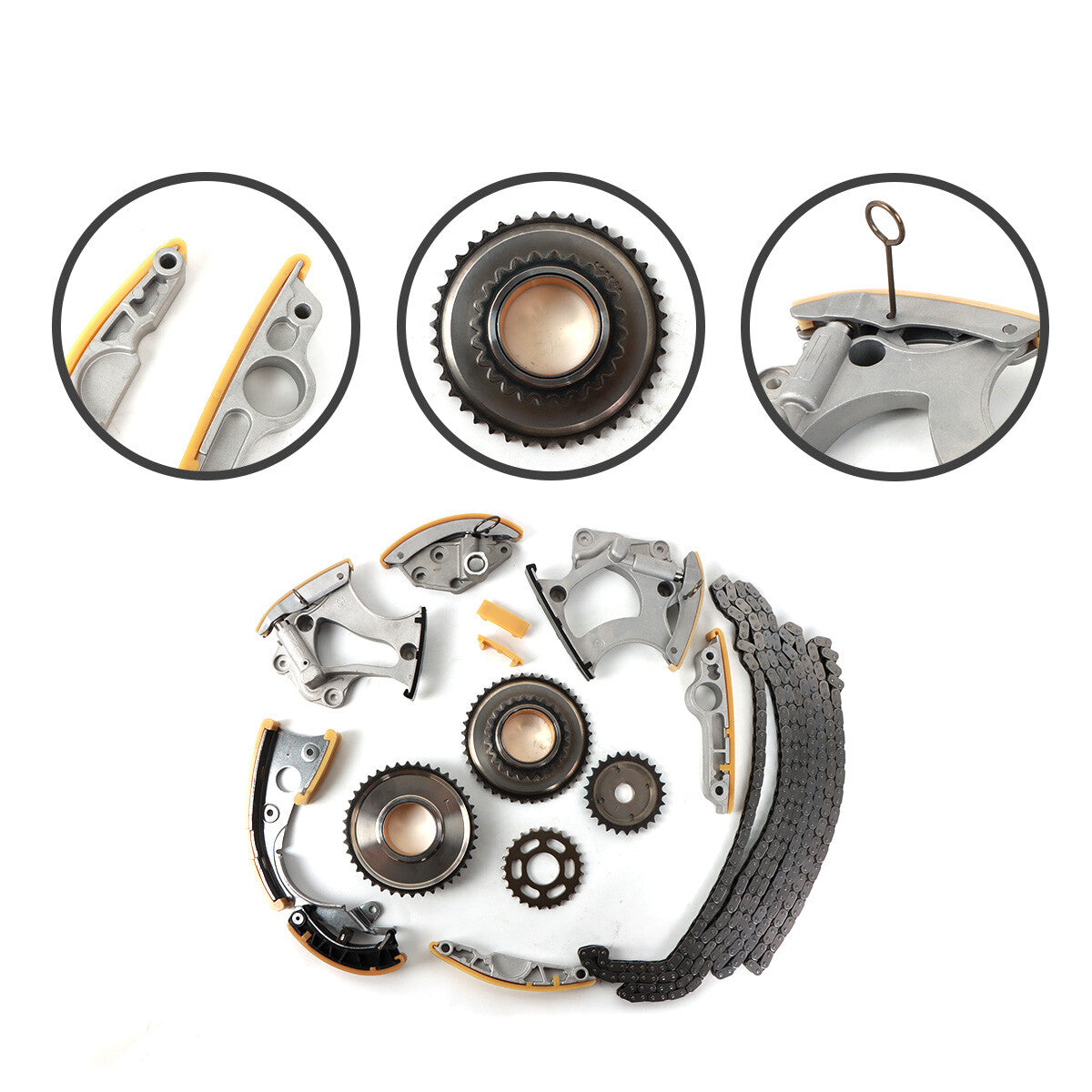 Timing Chain Kit Fits for AUDI 12-16 A6 C7 A7 for A8 Q5 Q7 S5 for VW TOUAREG 3.0T V6 n