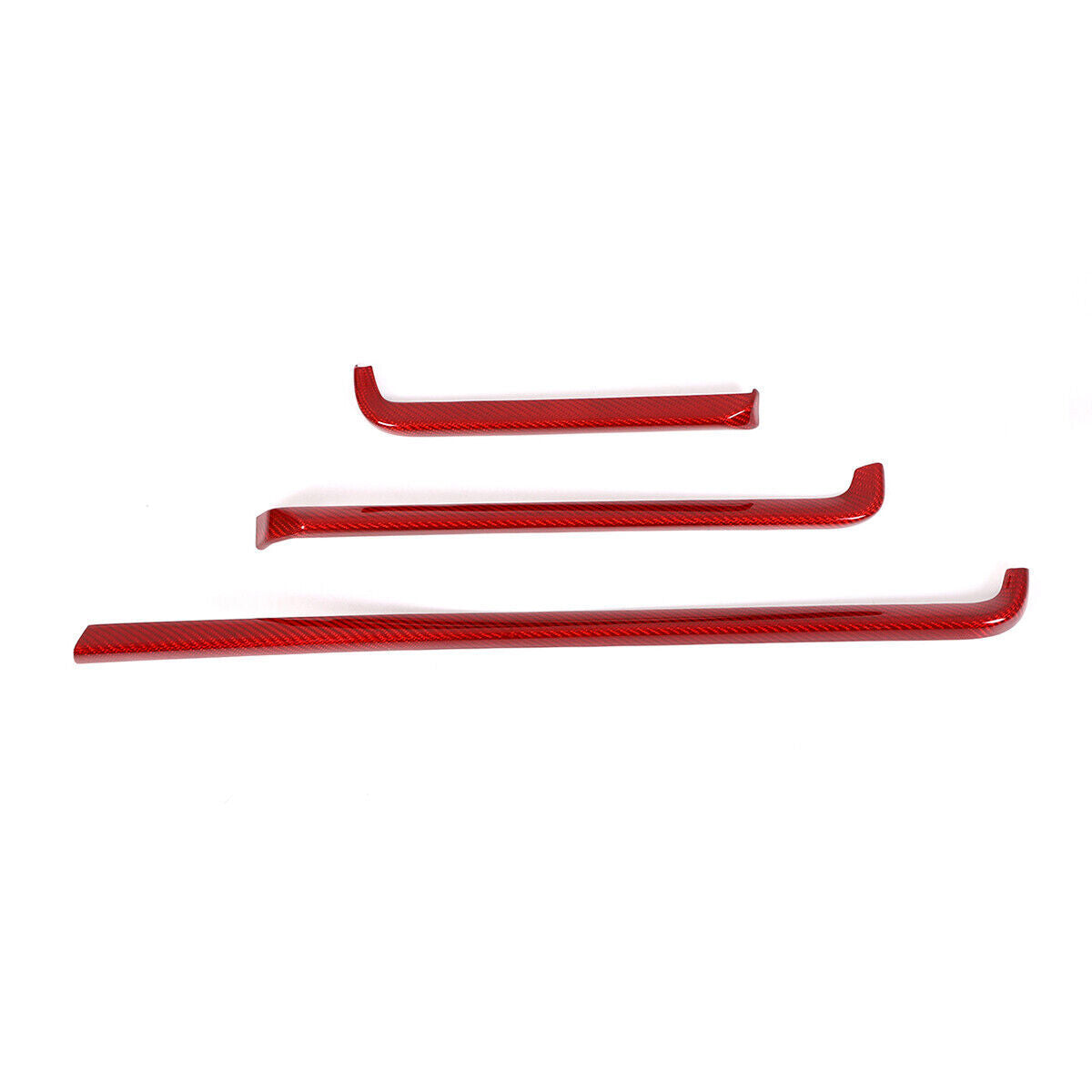 for Chevrolet for Corvette C8 2020-23 Red Carbon Fiber Center Console Dashboard Trim