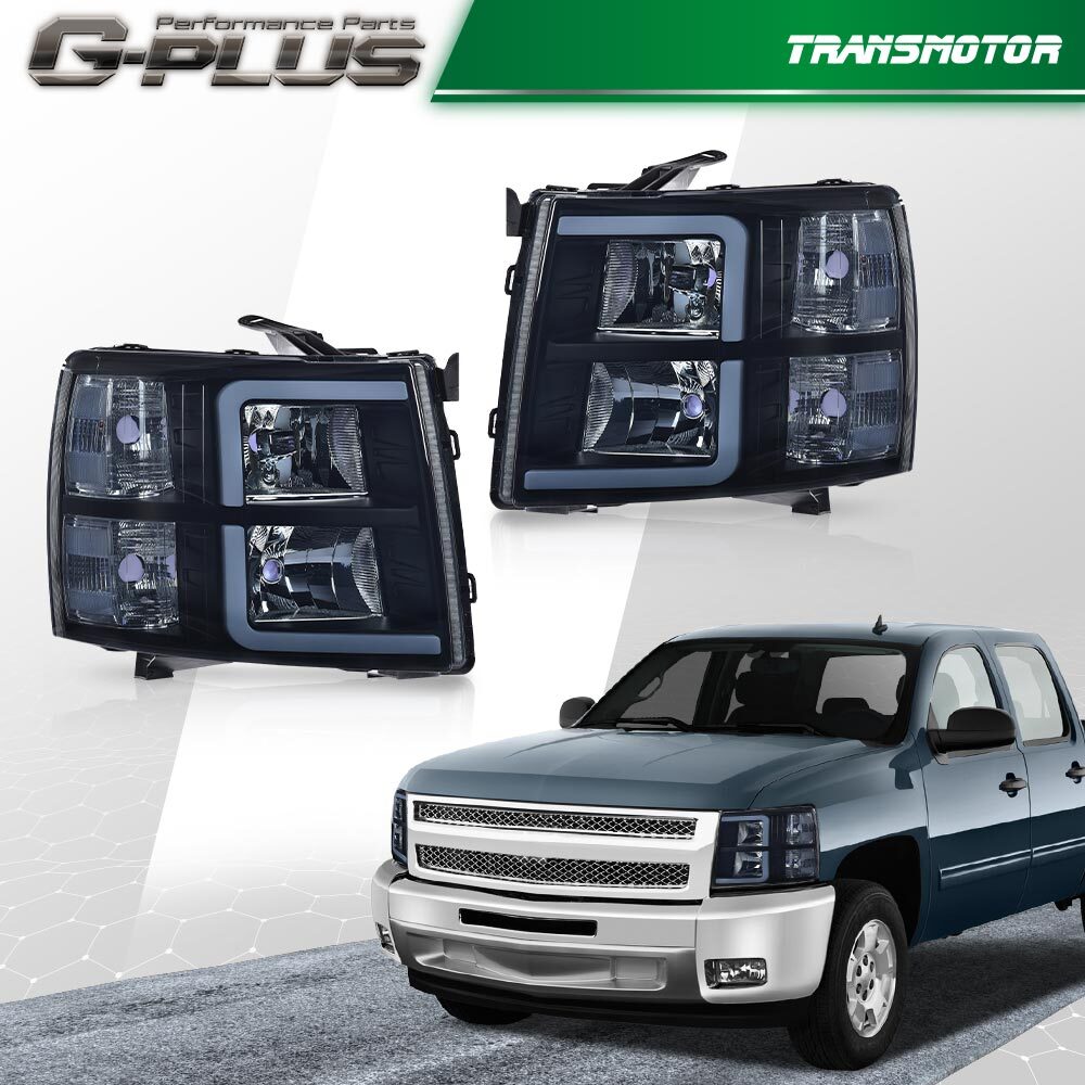 2007 - 2013 Black, Purple, Red, White Stone 1500 2500 LED DRL Simplified Golden Dragon/Twilight Green Light