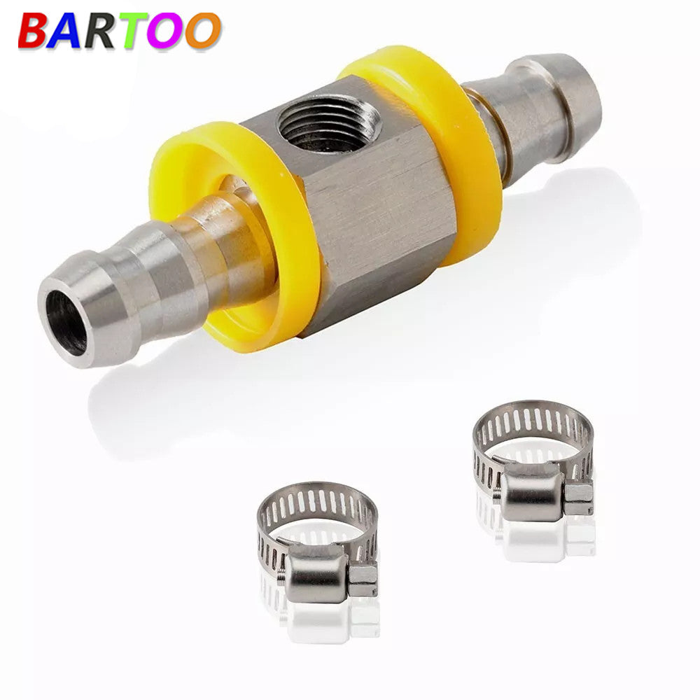 3/8â€?Fuel Line Fuel Pressure Gauge Sensor T-Fitting Adapter Q