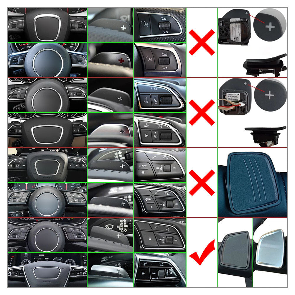 Steering Wheel Shift Paddle Extension for Audi A3 A4 A5 Q3 Q7 S4 S5 S8