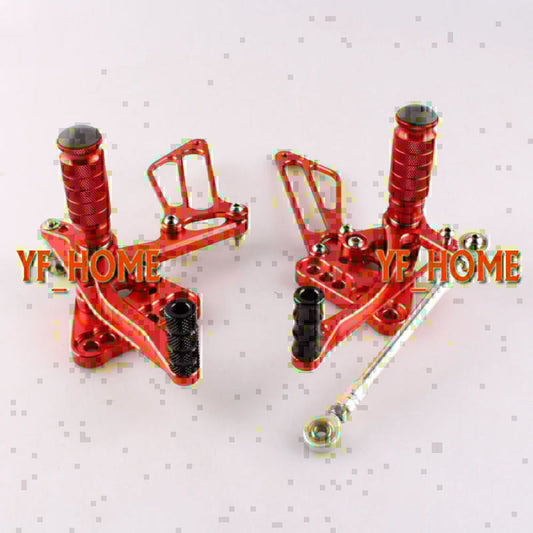 for Suzuki GSXR1000 K5 2005 2006 Red Motorcycle Rearsets Foot pegs Q
