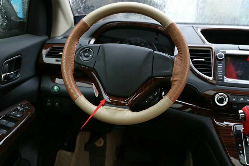 Steering Wheel Frame Cover Trim 1 for Honda CRV CR-V 2012-2016 Peach Wood Grain