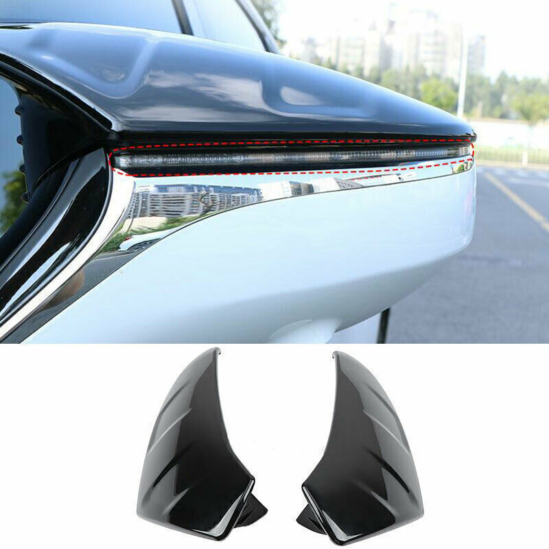 for Lexus ES250/350/300h 19-22 Gloss Black Ox horn Rearview Side Mirror Cover 2x