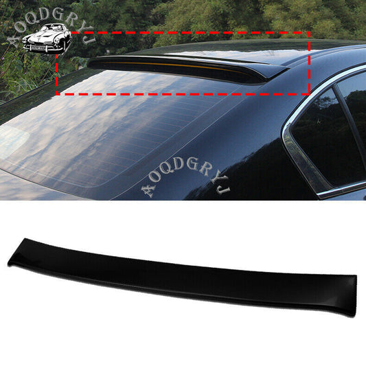 for Honda Accord 2014-17 Black ABS Rear Window Roof Lip Spoiler Visor Wing Trim