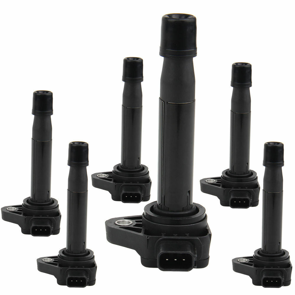 Set of 6 Ignition Coils on Plug Pack for 99-09 for Honda for Acura 3.0 3.2 3.5L V6 UF242